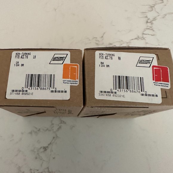 NWT Schlage F170 ACC 716 Left-Handed Accent Door Lever Non Turning - Picture 5 of 6